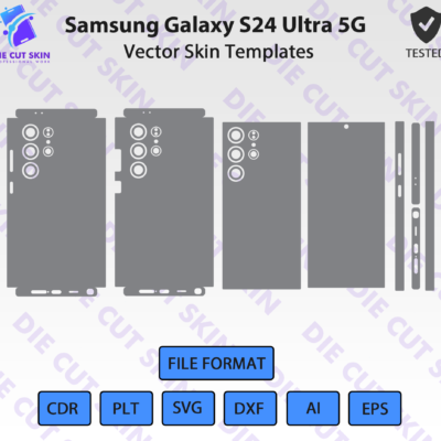 Samsung Galaxy S24 Ultra 5G Skin Template Vector