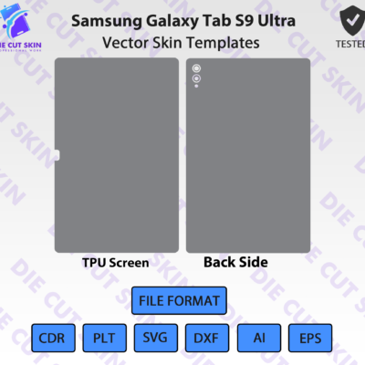 Samsung Galaxy Tab S9 Ultra Skin Template Vector