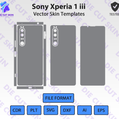 Sony Xperia 1 iii Skin Template Vector