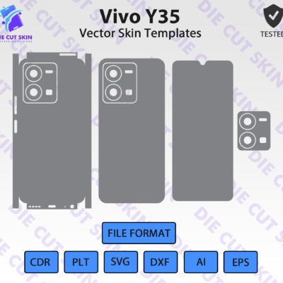Vivo Y35 Skin Template Vector